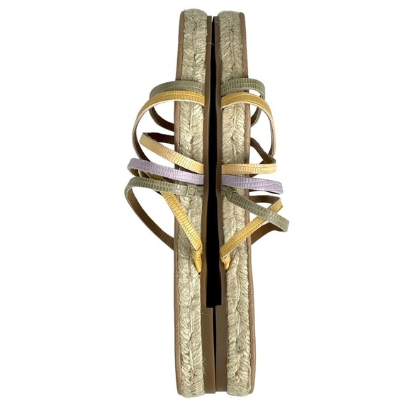 MADEWELL KATHRYN COLORBLOCK SNAKE EMBOSSED LEATHER ESPADRILLE SANDAL - Picture 9 of 14